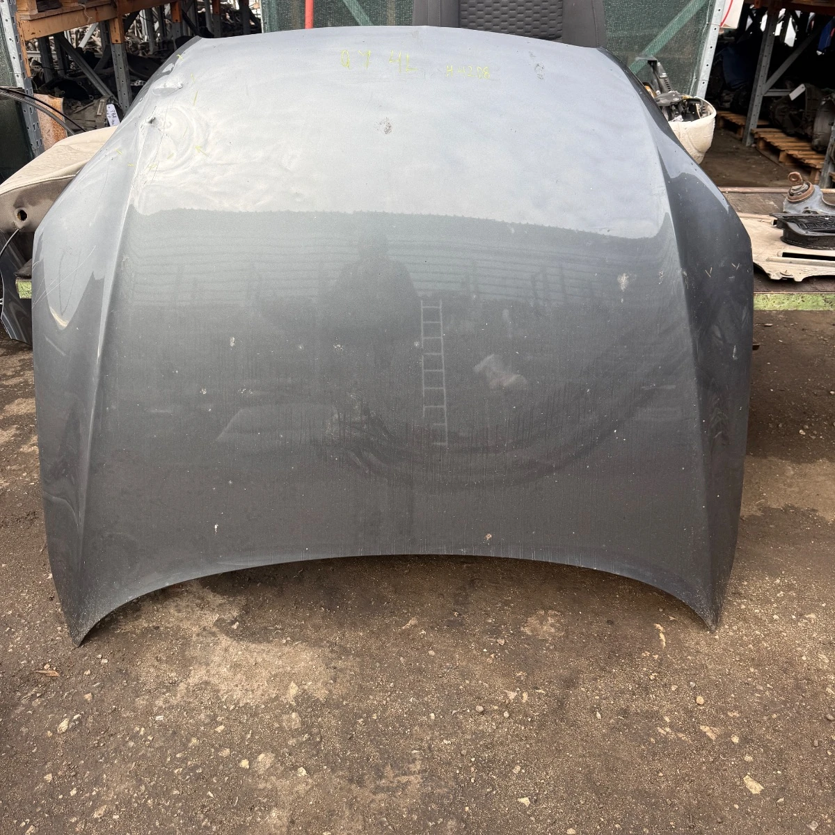 Преден капак за Audi Q7 4L със забележка сив kapak-4208