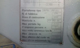 Автовишка Bizzocchi AUTEL 130CL, снимка 6