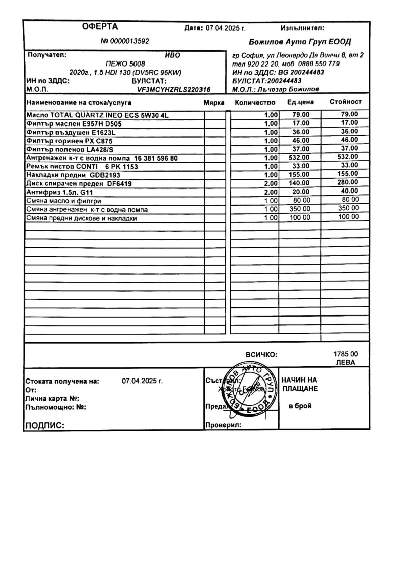 Peugeot 5008 1.5 Blue HDI GT, снимка 14 - Автомобили и джипове - 52270331