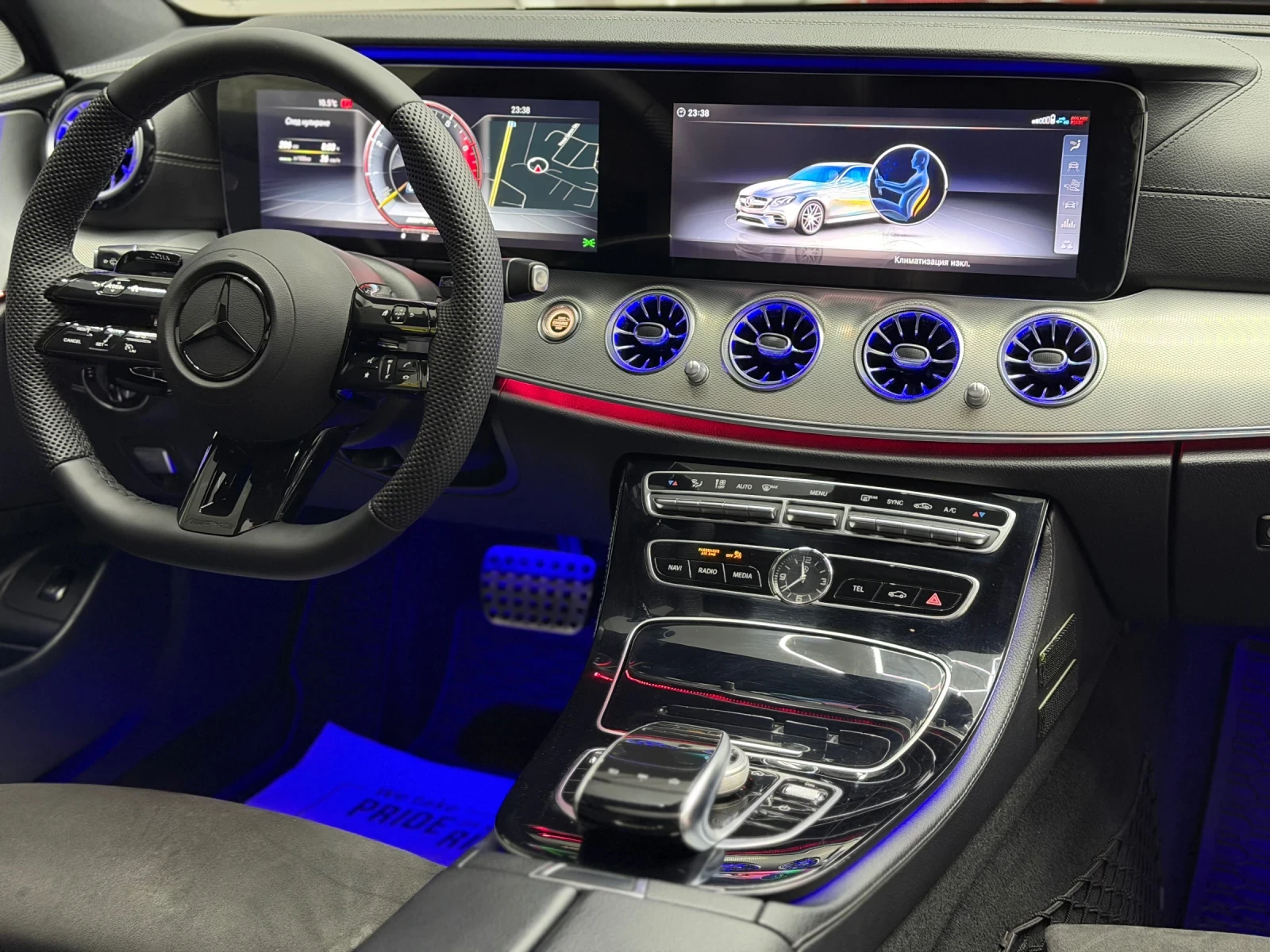 Mercedes-Benz E 220 КАТО НОВА, Севр.ист, AMG 6.3, снимка 10 - Автомобили и джипове - 54195658