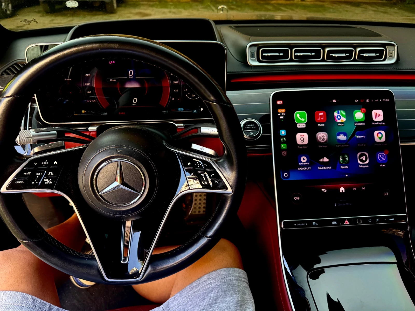 Mercedes-Benz S 580 4MATIC AMG/CARMINE RED/3D, снимка 5 - Автомобили и джипове - 54830646
