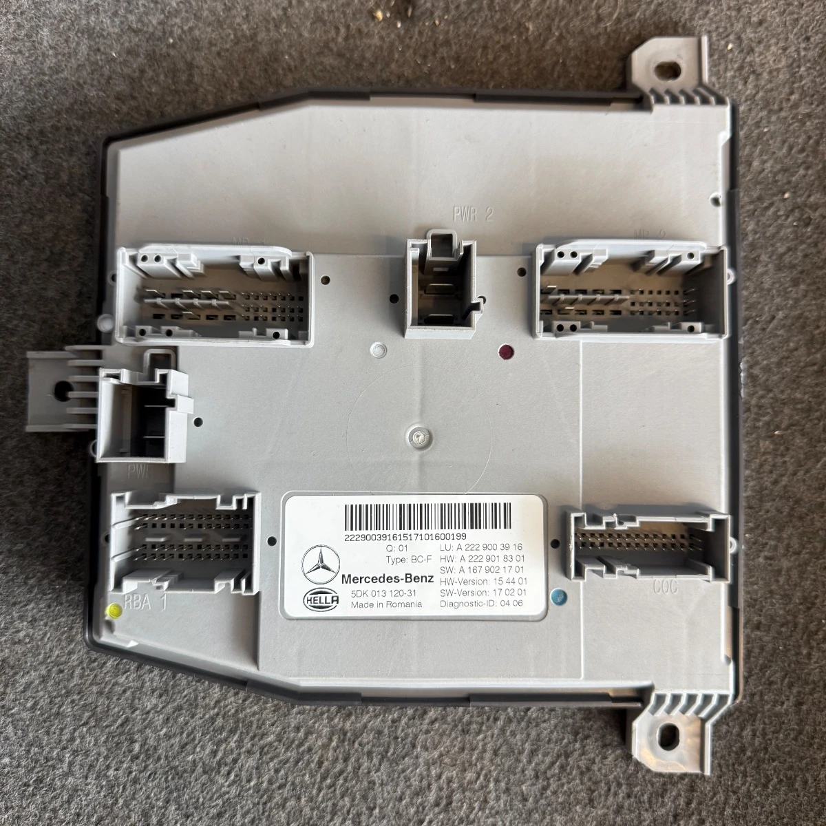 Преден SAMSRB модул зс Mercedes W222 350 CDI A2229003916-622