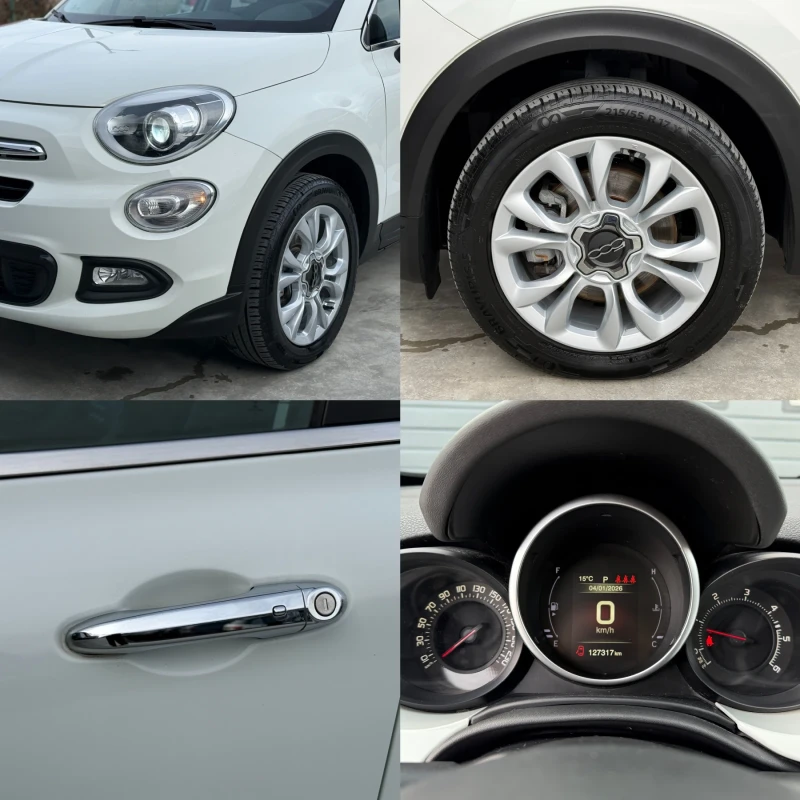 Fiat 500X 1.6M-Jet, Автоматик, Навигация, Кожа, Ксенон, ТОП!, снимка 17 - Автомобили и джипове - 52974663
