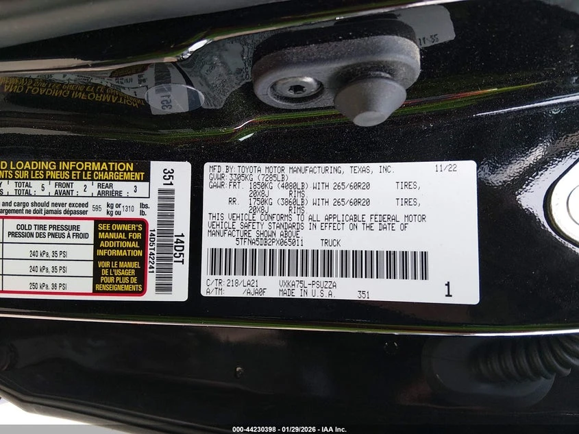 Toyota Tundra 3.4l Platinum, снимка 9 - Автомобили и джипове - 53906534