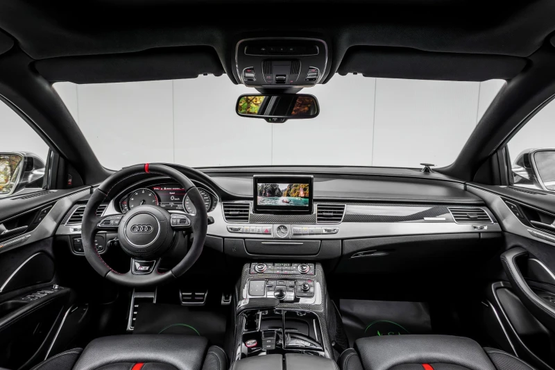 Audi S8 ABT* QUATTRO* CARBON* 3XTV* BANG&OLUFSEN* MASSAGE, снимка 13 - Автомобили и джипове - 52643965