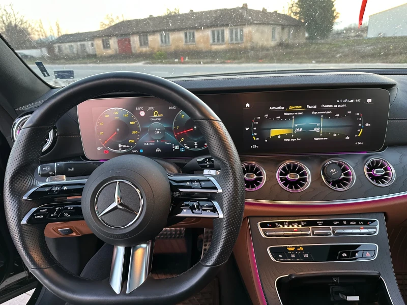 Mercedes-Benz E 400 d 4M AMG, BURMESTER, MEMORY, ОБДУХВАНЕ, 360, PANO, снимка 8 - Автомобили и джипове - 52792688