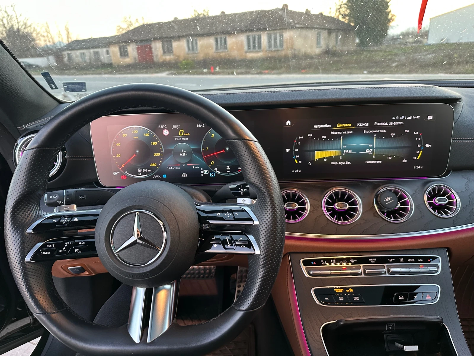 Mercedes-Benz E 400 d 4M AMG, BURMESTER, MEMORY, ОБДУХВАНЕ, 360, PANO - изображение 8