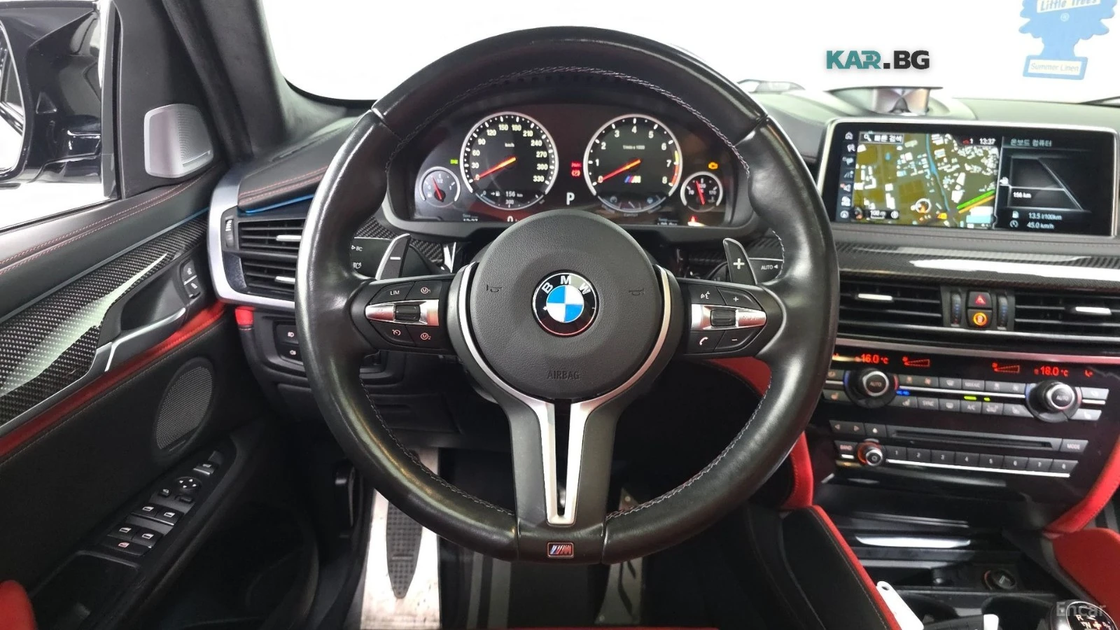 BMW X6 X6M 4.4* HUD* 360* КОЖА* ОБДУХ* НАВИ* ПАНО, снимка 11 - Автомобили и джипове - 55932263