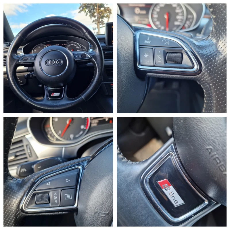 Audi A6 313к.с* S-line+ + + /QUAT/FUL LED/NAVI/PANORAMA/TO, снимка 15 - Автомобили и джипове - 47420091