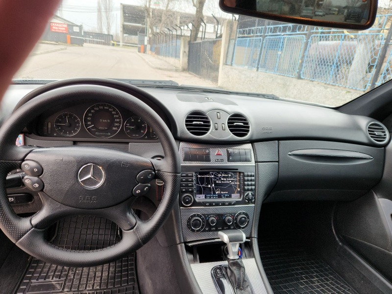 Mercedes-Benz CLK 270CDI Navi/Кожа/Автомат/Черен таван, снимка 8 - Автомобили и джипове - 44350841