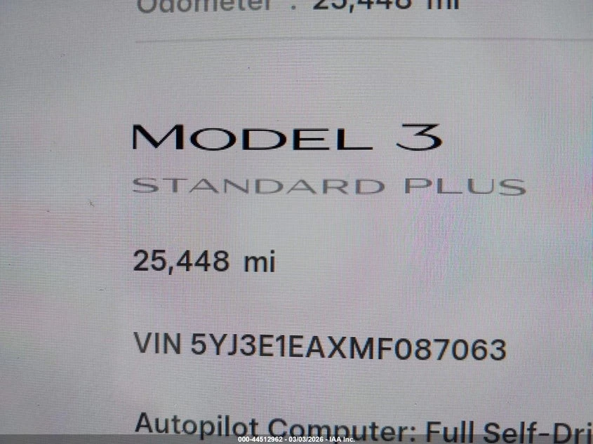 Tesla Model 3 STANDARD RANGE PLUS REAR-WHEEL DRIVE, снимка 15 - Автомобили и джипове - 54988864