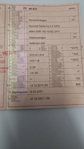 Hyundai Santa fe 2.2CRDi - 20000 € / 39116.60 лв. - 77661025 11