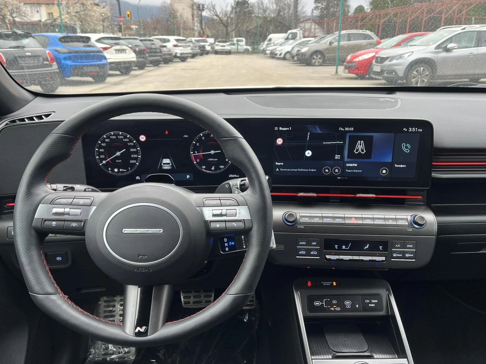 Hyundai Kona 1.6 BENZ N LINE, снимка 13 - Автомобили и джипове - 54030574