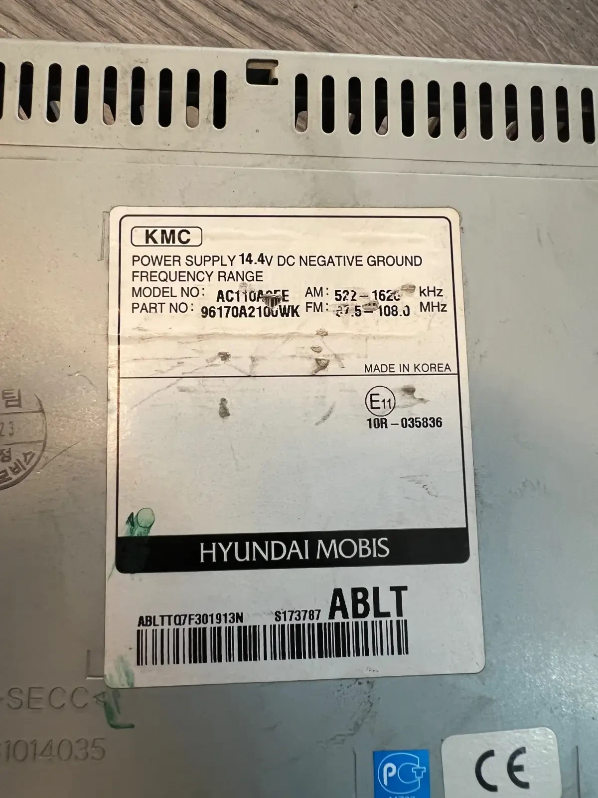 96170A2100WK  CD  Kia Ceed 2006-2012 96170A2100WK | Mobile.bg   2