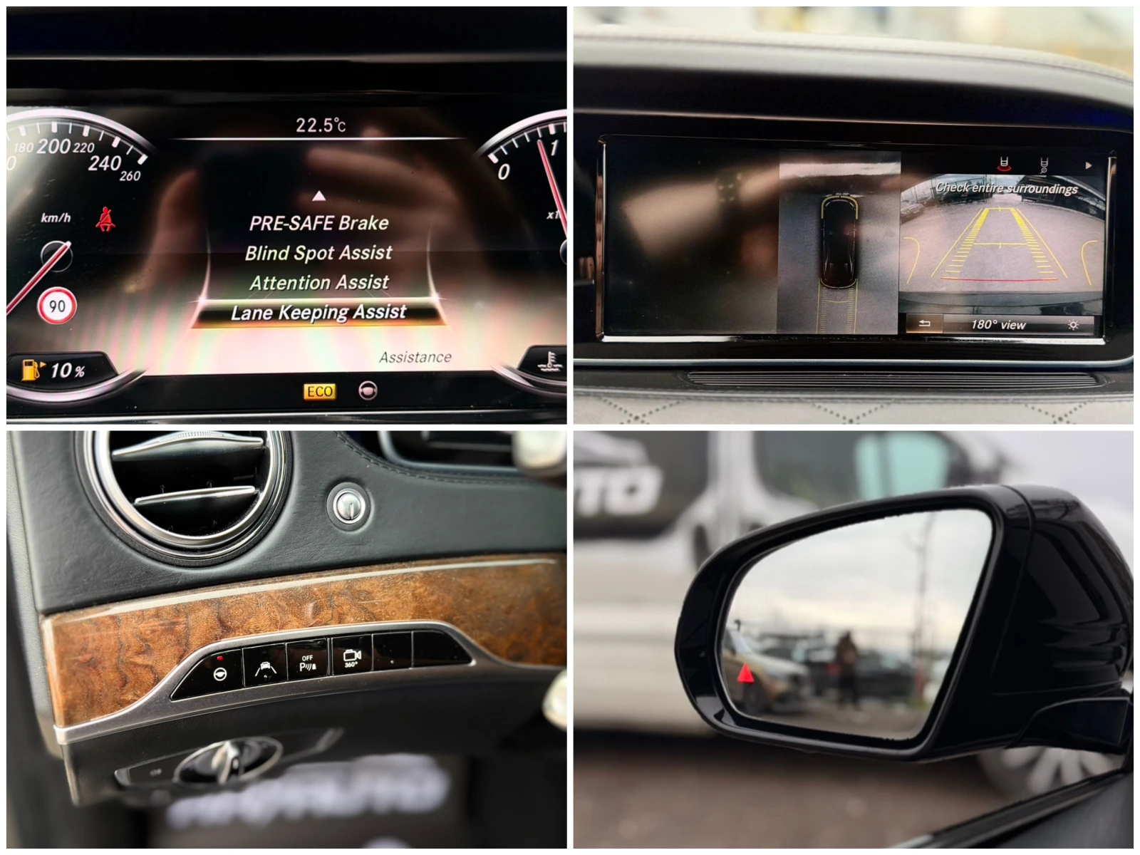 Mercedes-Benz S 350 BlueTEC= 63 AMG= Long= 3xTV= 360* Камера= Панорама, снимка 16 - Автомобили и джипове - 54458168