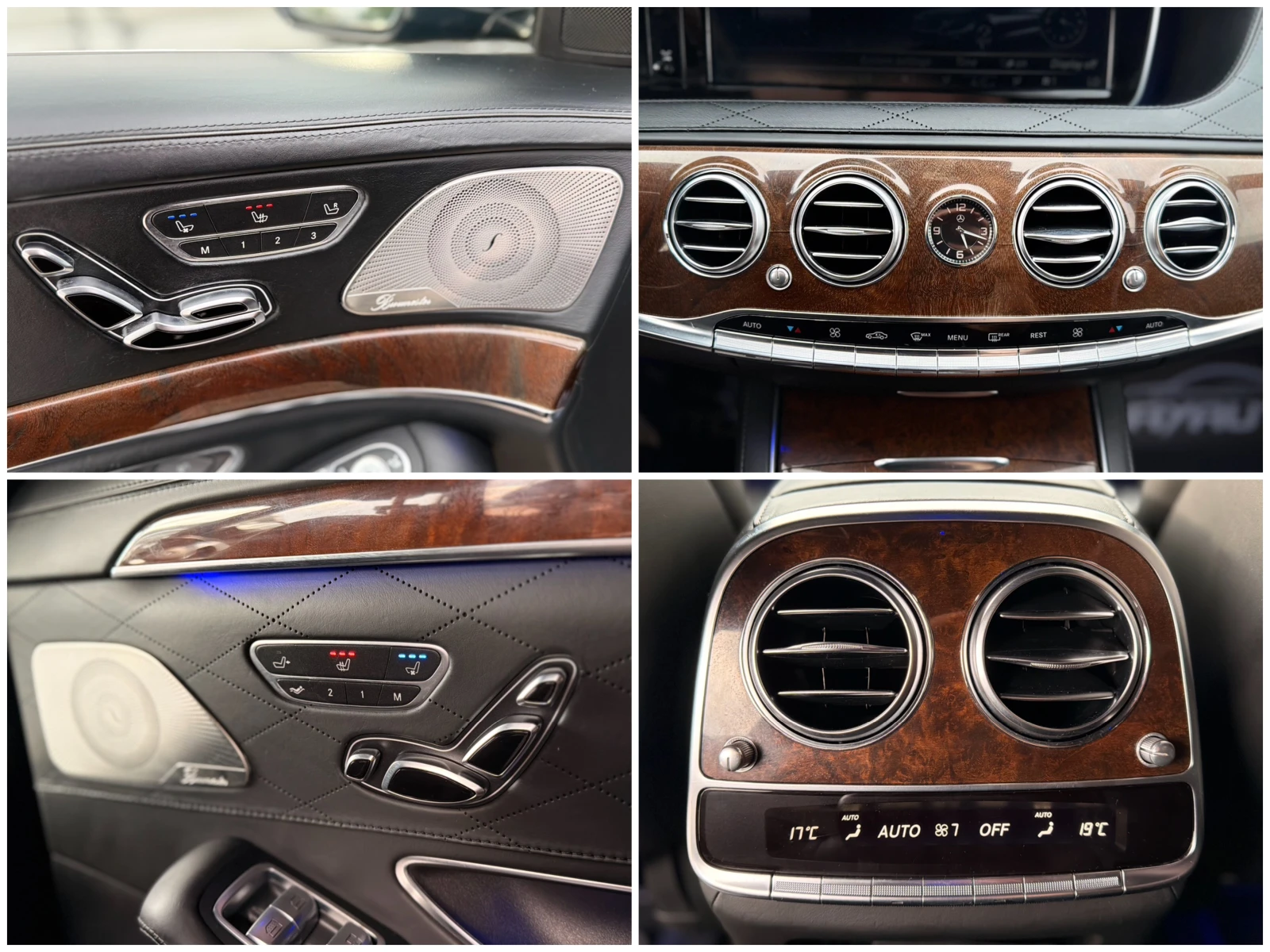 Mercedes-Benz S 350 BlueTEC= 63 AMG= Long= 3xTV= 360* Камера= Панорама, снимка 17 - Автомобили и джипове - 54458168