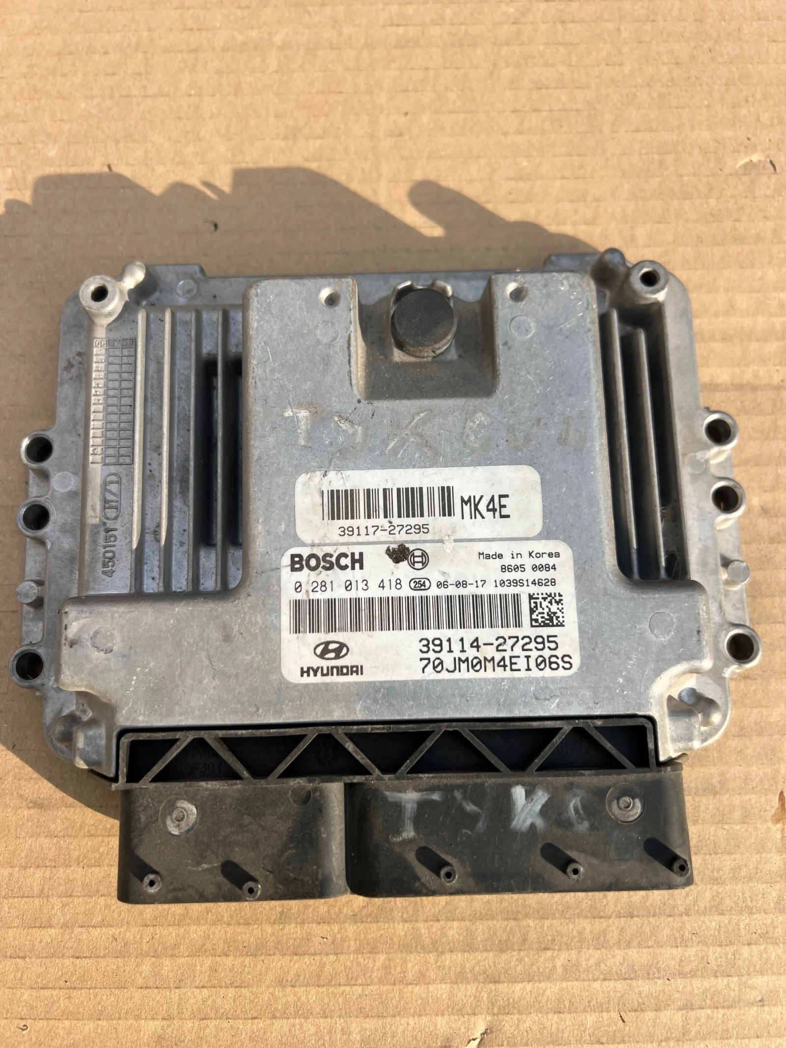 39114-27295 Hyundai Tucson 2.0CRDI Компютър двигател 0281 013 418 | Mobile.bg — изображение 1