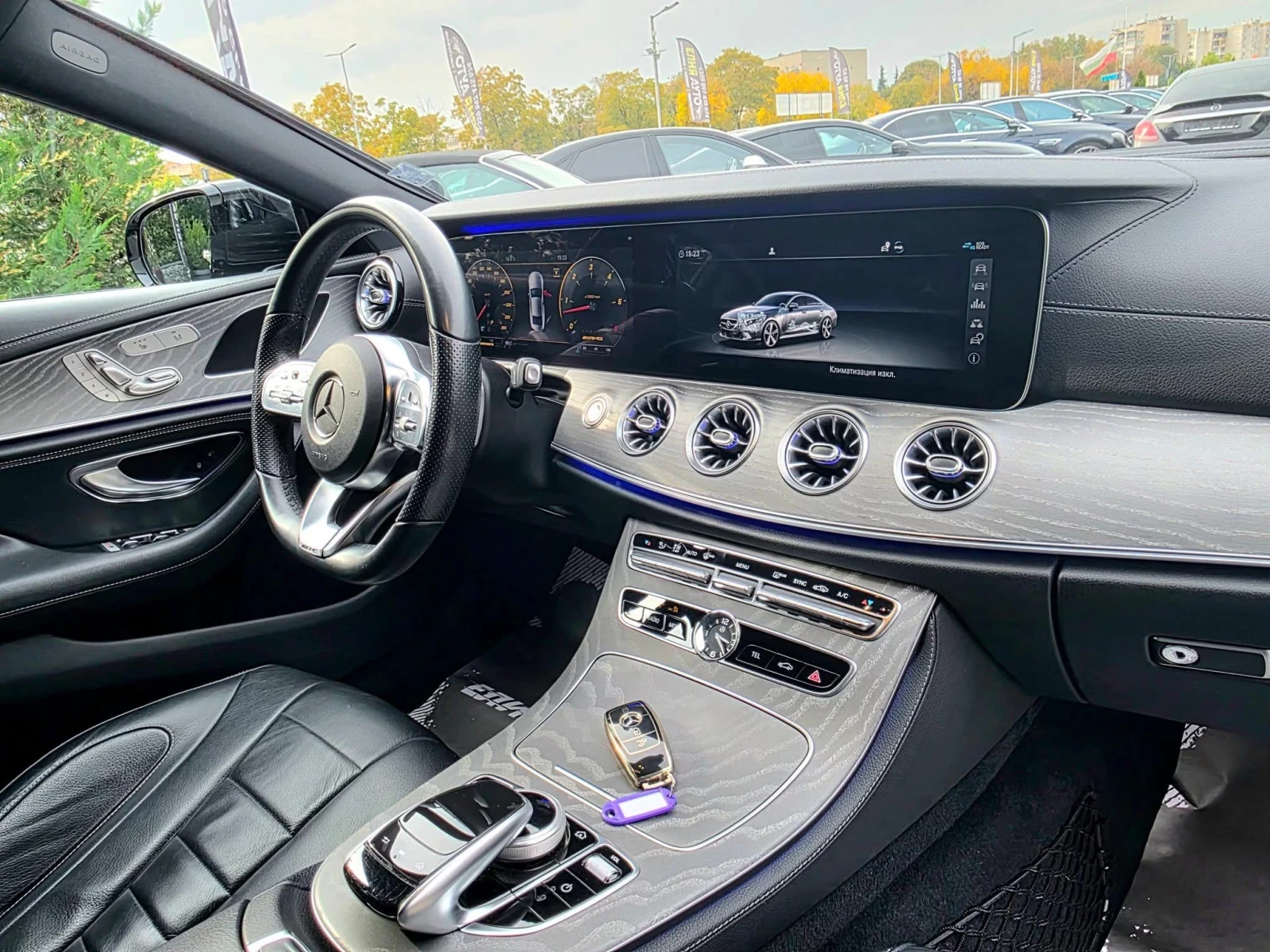 Mercedes-Benz CLS 400 D FULL AMG LINE ЗВЕЗДЕН ТАВАН ЛИЗИНГ 100% | Mobile.bg — изображение 14
