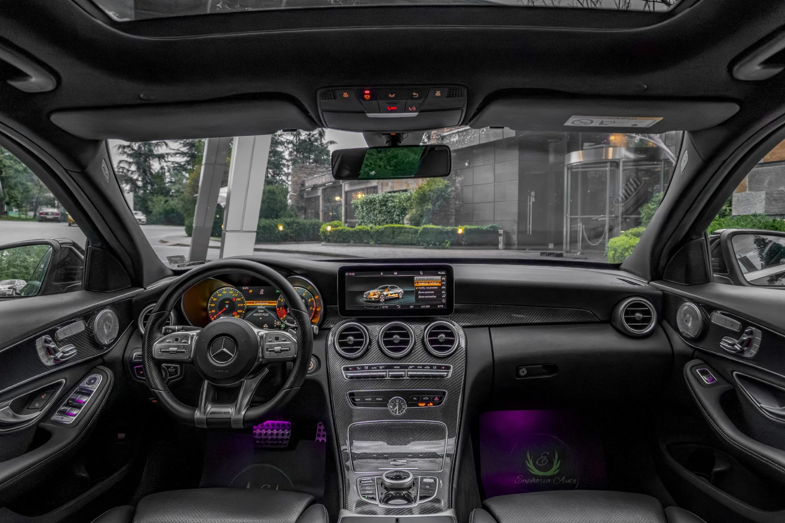 Mercedes-Benz C 220 d* AMG PERFORMANCE* PANORAMA* 3XTV* CARBON*  | Mobile.bg � ����������� 13