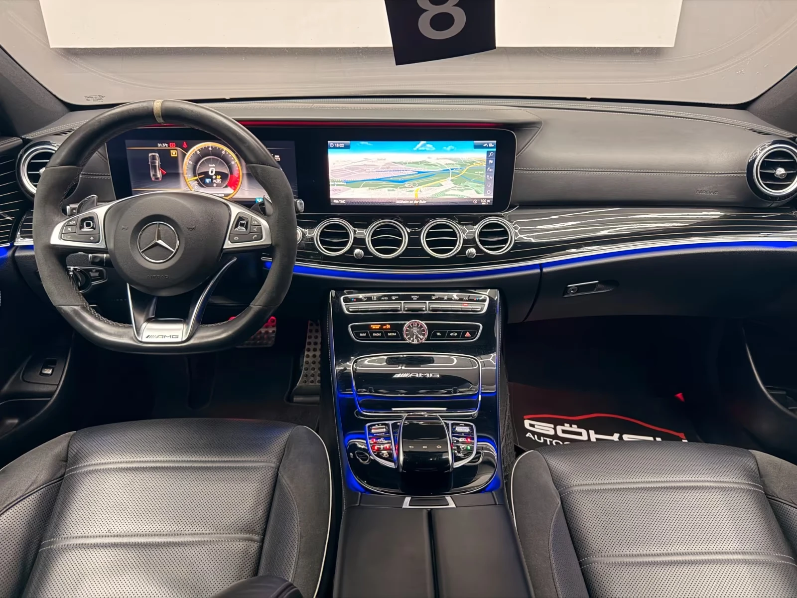Mercedes-Benz E 63 AMG S/BURNMASTER/612HP/4-MATIC/360CAM, снимка 8 - Автомобили и джипове - 55034558