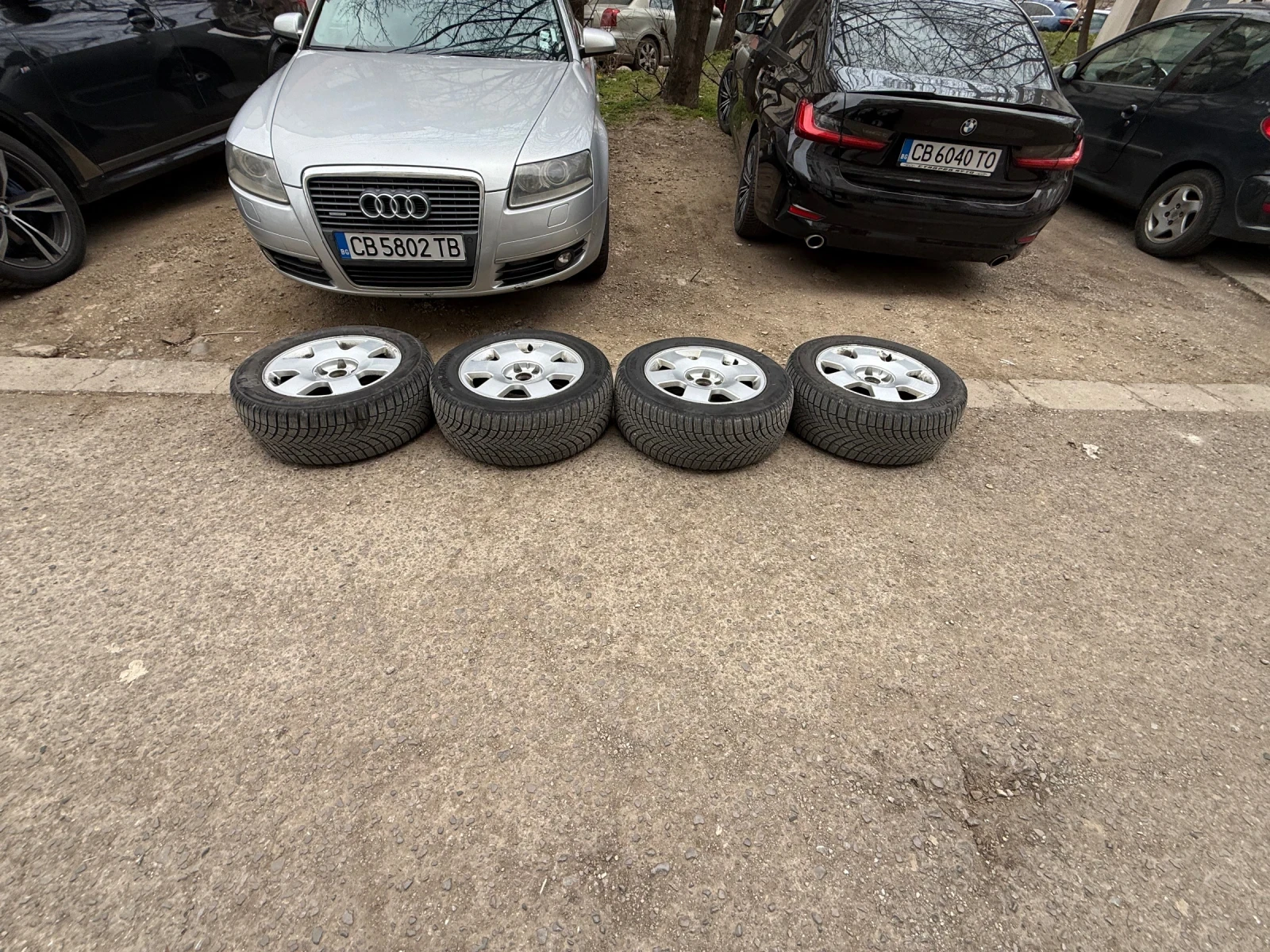 Гуми с джанти Bridgestone 225/55R16, снимка 2 - Гуми и джанти - 53968282