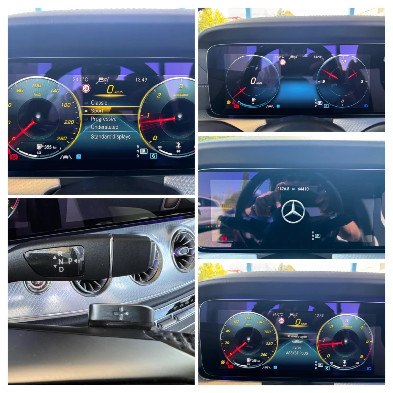 Mercedes-Benz E 220 d///AMG///4x4/CABRIO/69000км/ПЕРЛА/НОВА КОЛА///, снимка 14 - Автомобили и джипове - 50041189