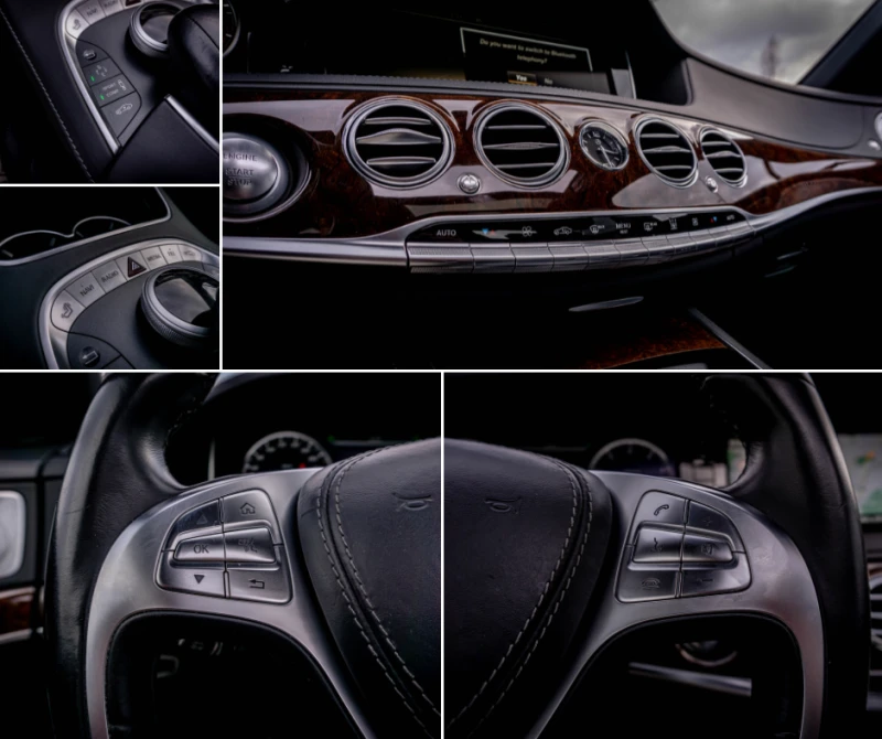Mercedes-Benz S 500 Long-4MATIC-Webasto-NightVision-FULL!, снимка 14 - Автомобили и джипове - 53505524
