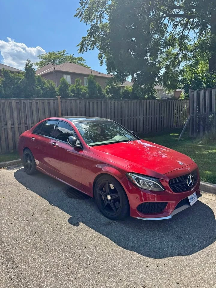Mercedes-Benz C 450 AMG * Designo Cardinal Red pain * BURMESTER *  | Mobile.bg � ����������� 1