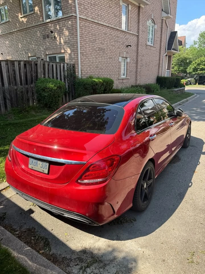 Mercedes-Benz C 450 AMG * Designo Cardinal Red pain * BURMESTER *  | Mobile.bg � ����������� 4