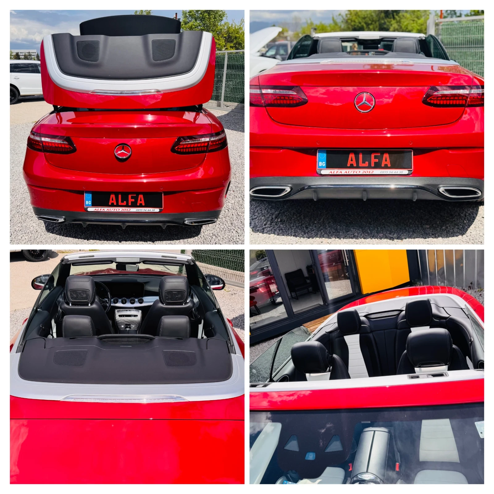 Mercedes-Benz E 220 d///AMG///4x4/CABRIO/69000км/ПЕРЛА/НОВА КОЛА/// - изображение 8