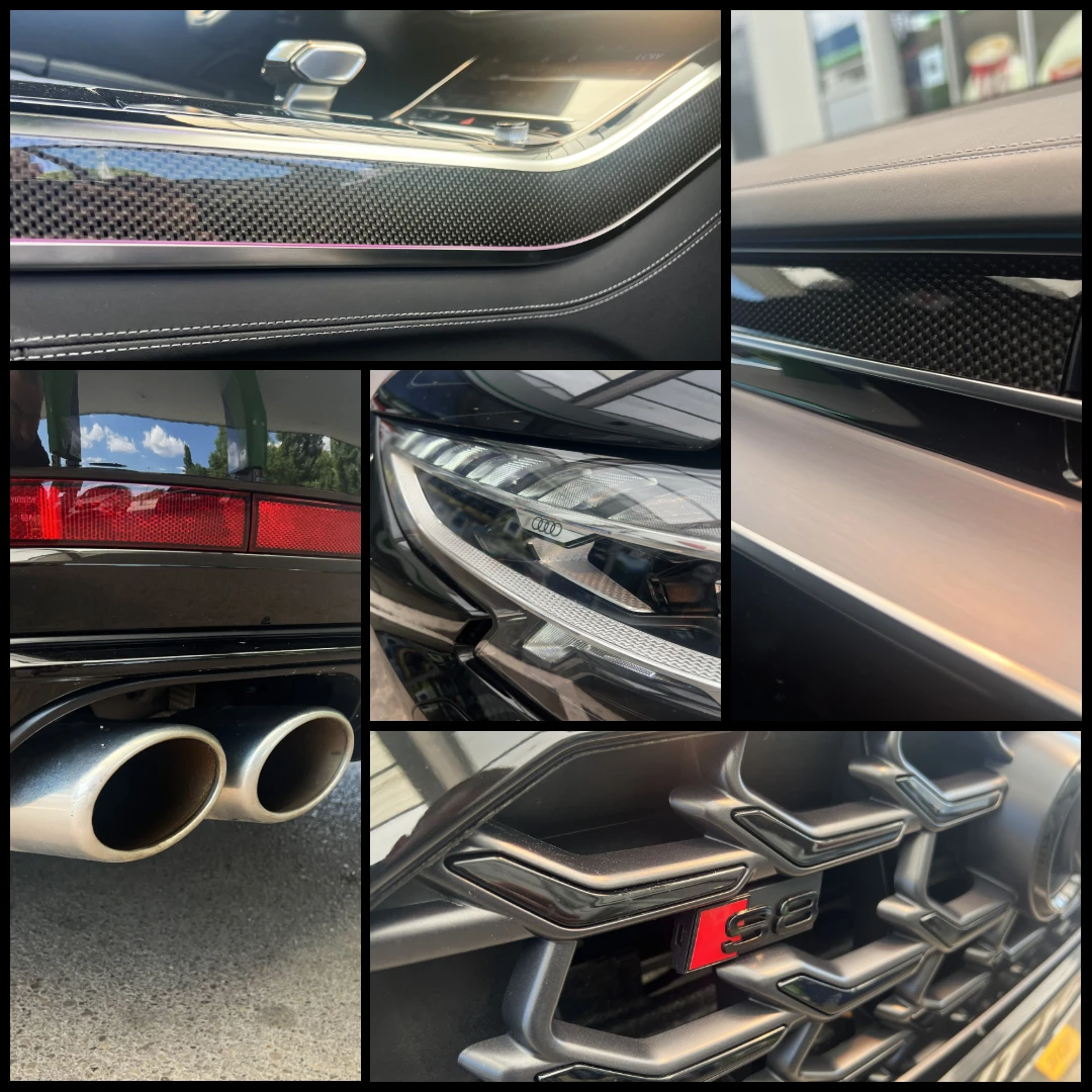 Audi S8 CARBON/ BLACK OPTIC / HUD / AIR / 360 / PANO / B&O, снимка 17 - Автомобили и джипове - 55530553