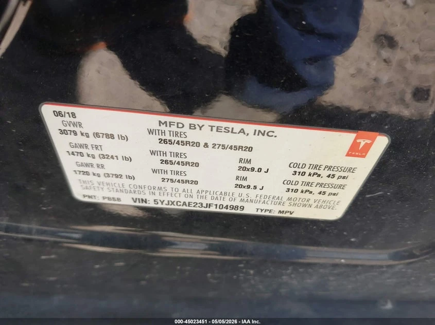 Tesla Model X 100D/75D/P100D, снимка 9 - Автомобили и джипове - 54906954
