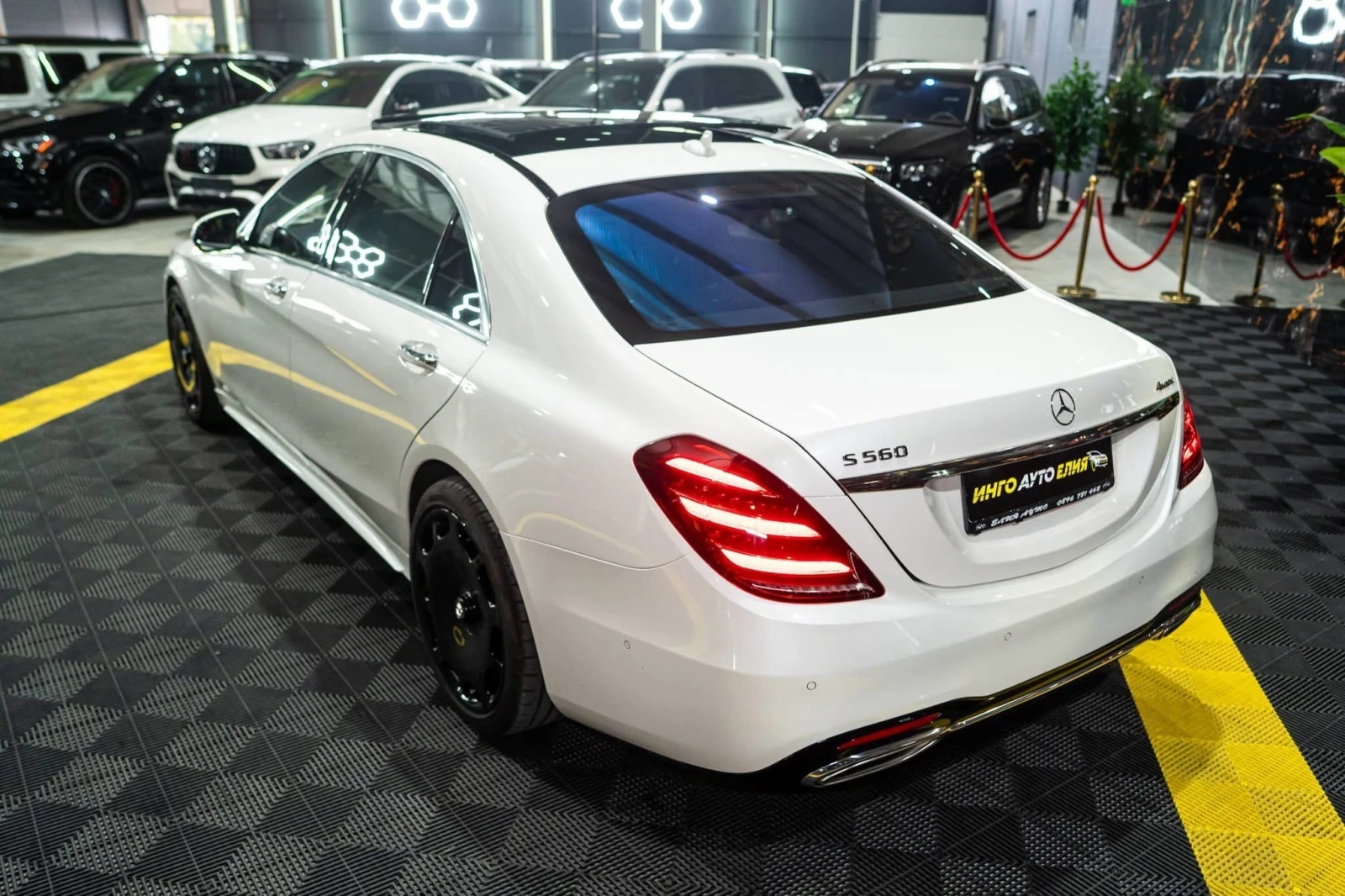 Mercedes-Benz S 560 LONG 4MATIC AMG LINE LED ПАНО BURM HUD ЛИЗИНГ 100%, снимка 6 - Автомобили и джипове - 55873652