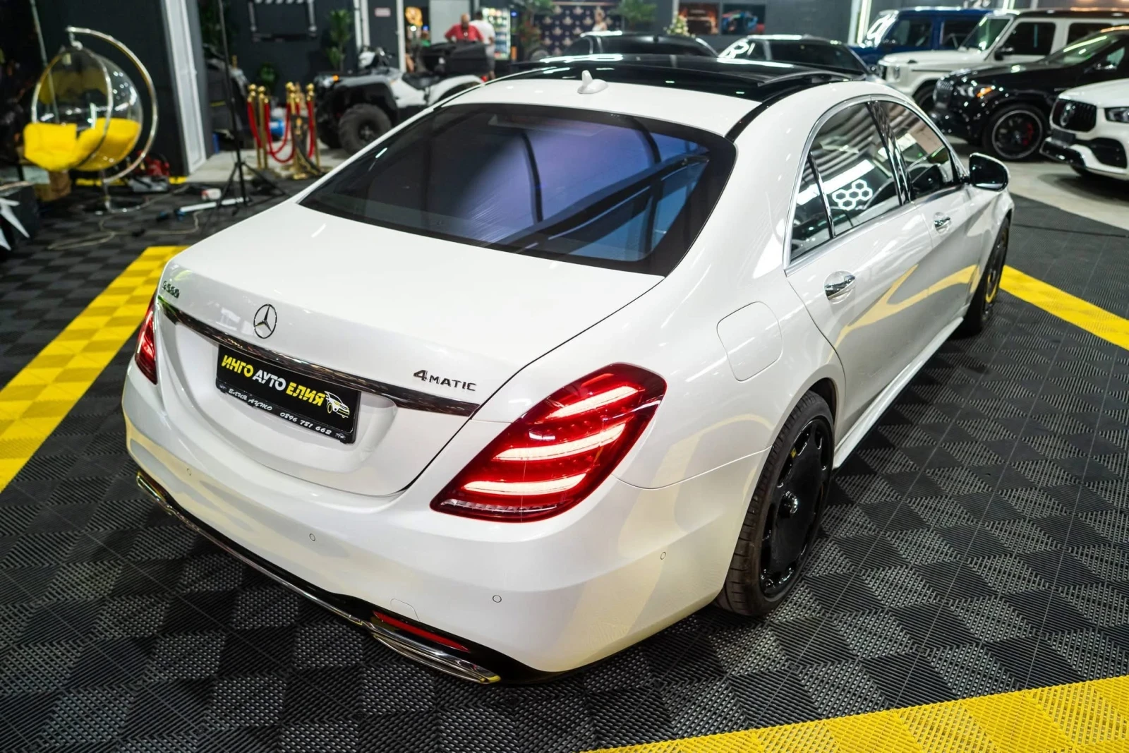 Mercedes-Benz S 560 LONG 4MATIC AMG LINE LED ПАНО BURM HUD ЛИЗИНГ 100%, снимка 9 - Автомобили и джипове - 55873652