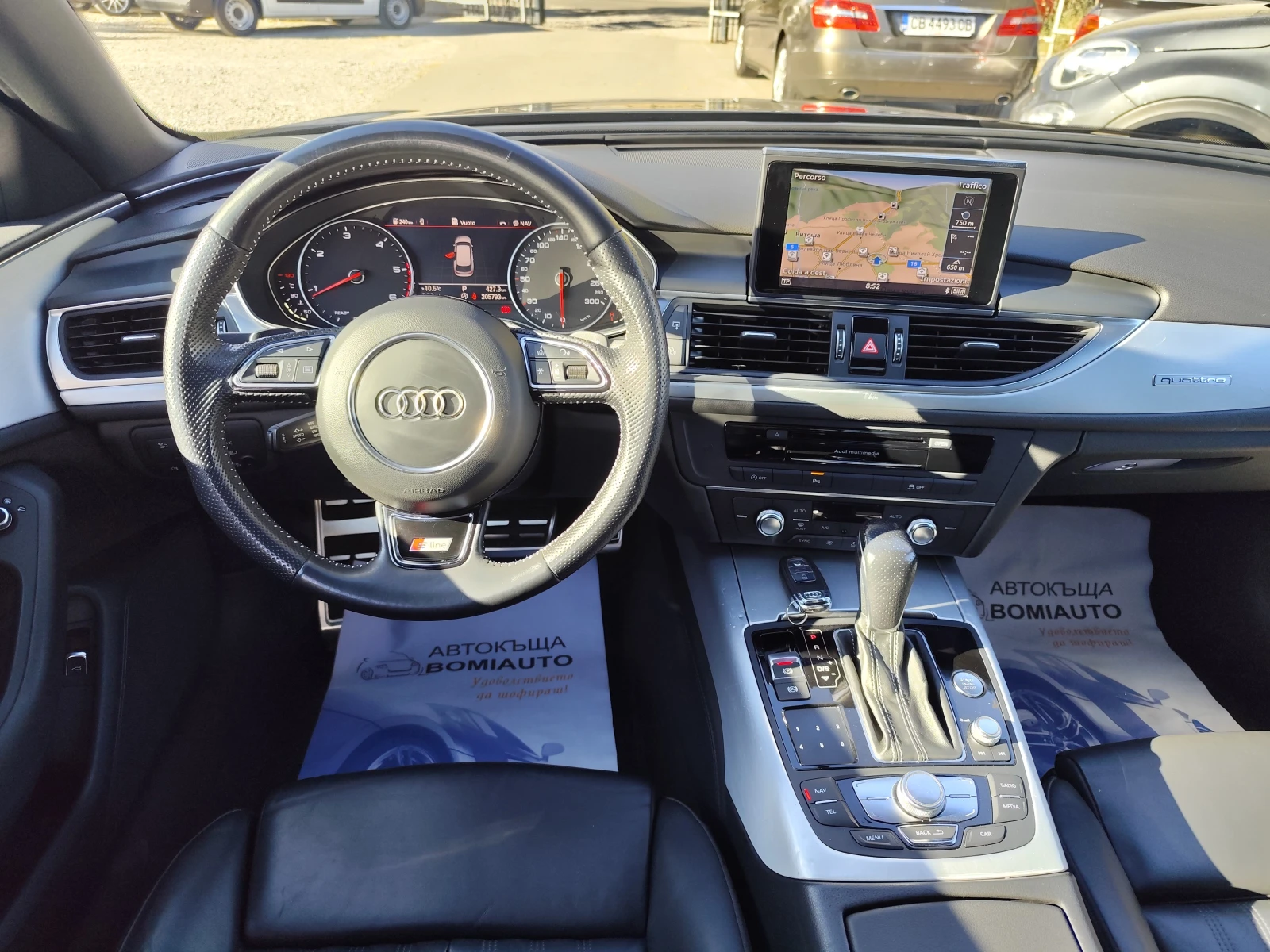 Audi A6 2.0TDi/BUSINESS/4X4/S-LINE/AUTOM/NAVI/CAMERA/КОЖА, снимка 8 - Автомобили и джипове - 56172062
