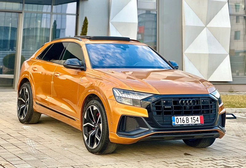 Audi Q8 5.0TDI#3xSLINE#B&O#MATRIX-LASER#PODGREV#OBDUH#PANO, снимка 5 - Автомобили и джипове - 48777217