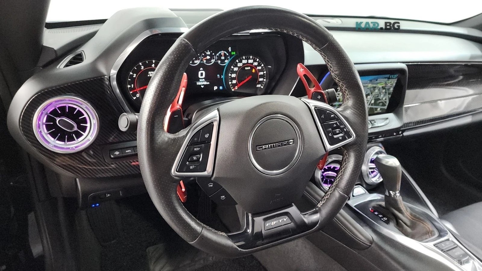 Chevrolet Camaro SS 6.2 V8* КОЖА* ОБДУХВ* HUD, снимка 13 - Автомобили и джипове - 55073337