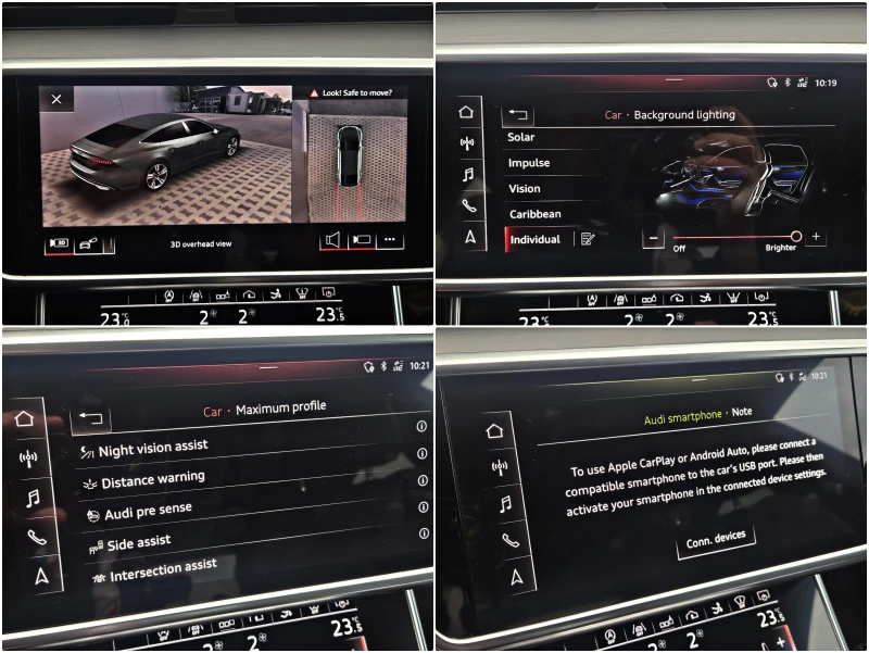 Audi A7 ! S7/4DBANG/PANO/KEYLES/DISTR/NIGHT/3DCAMERA/ВАКУМ, снимка 14 - Автомобили и джипове - 50474882