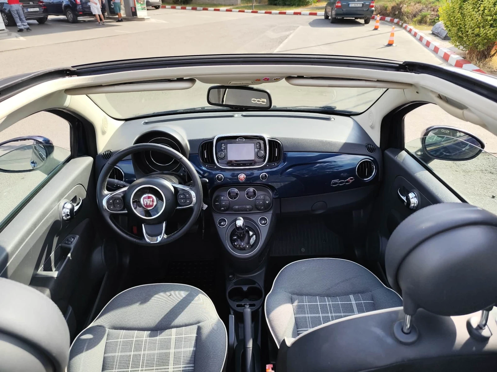 Fiat 500  cabrio 1.2I avtomatic, снимка 6 - Автомобили и джипове - 55386210