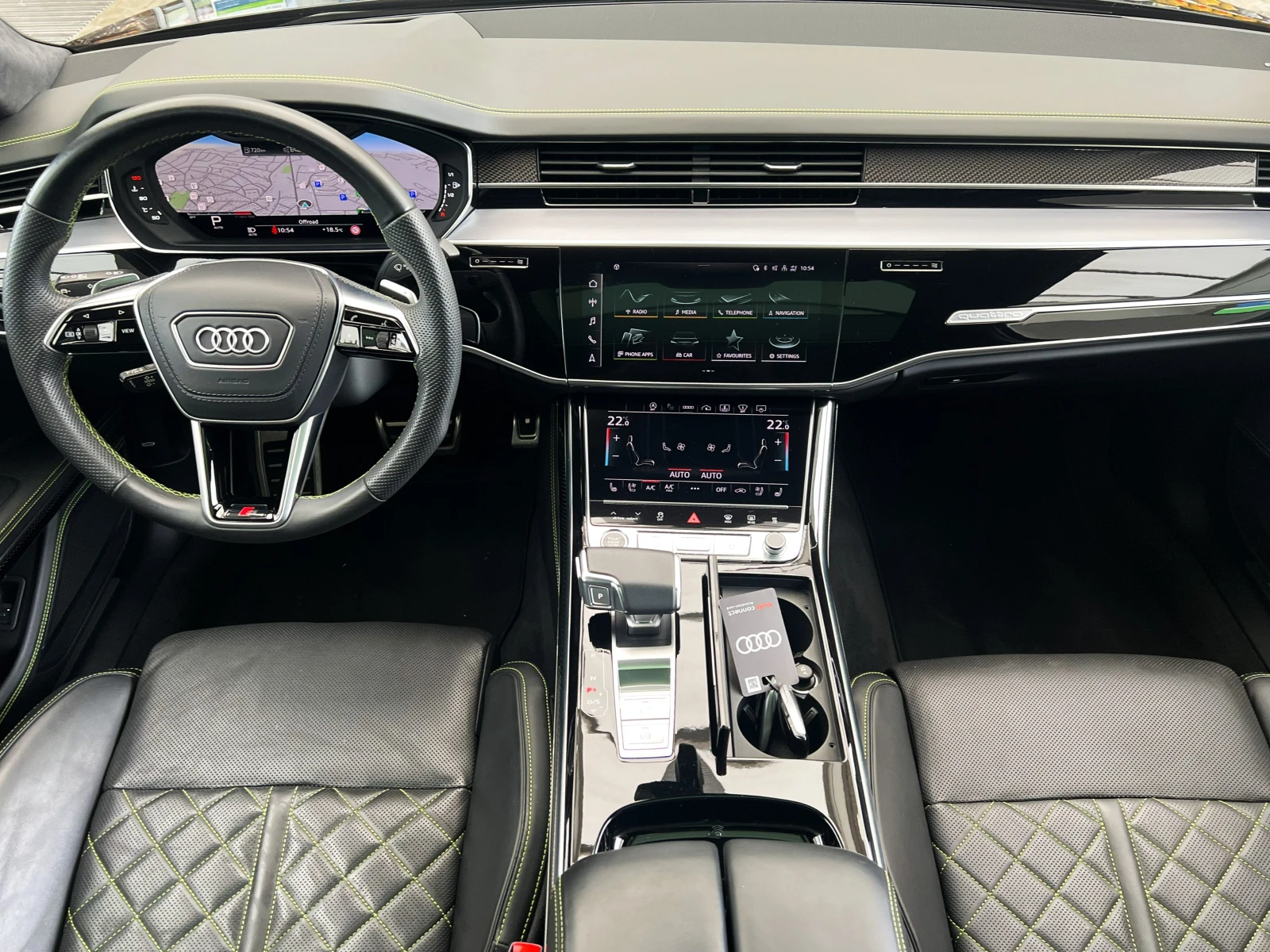 Audi A8 50 TDI / LONG / S-LINE / B&O/ HUD/ EXCLUSIVE/ 360/, снимка 10 - Автомобили и джипове - 55432728