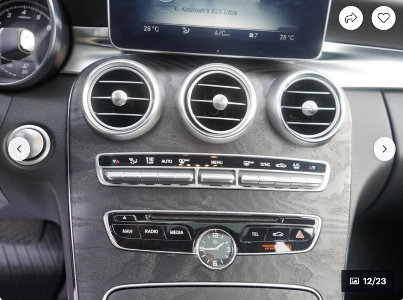 Mercedes-Benz C 400 AMG* PACK* BURMESTER* ДИСТРОНИК* LANE* ASSIST* , снимка 9 - Автомобили и джипове - 52671103