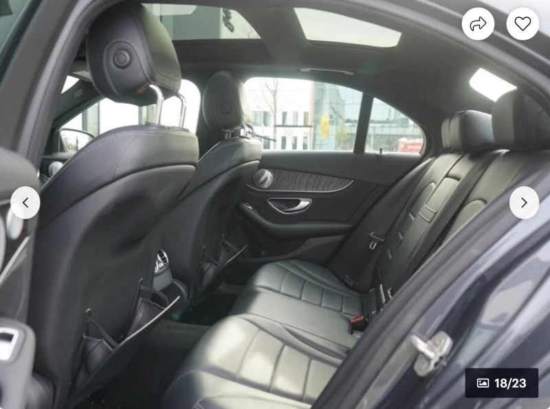 Mercedes-Benz C 400 AMG* PACK* BURMESTER* ДИСТРОНИК* LANE* ASSIST* , снимка 14 - Автомобили и джипове - 52671103