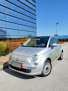 Fiat 500 1.2i | 2010 г. Панорамен покрив Стилен и икономиче, снимка 1