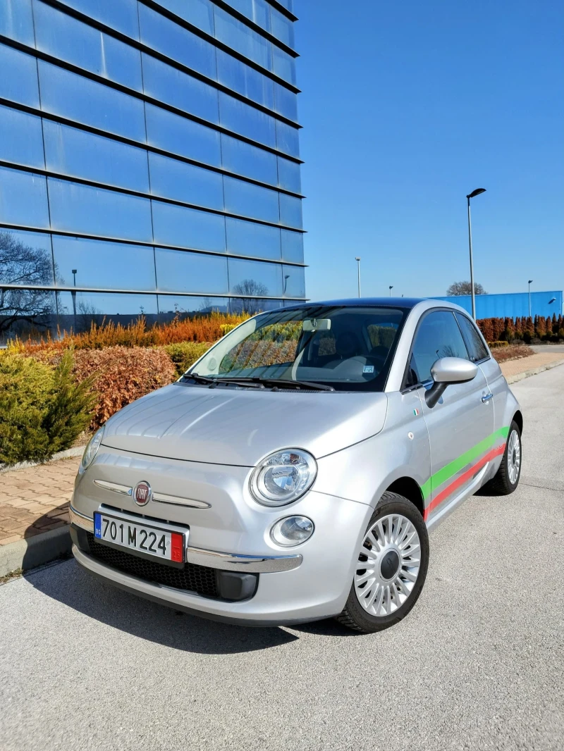 Fiat 500 1.2i | 2010 г. Панорамен покрив Стилен и икономиче, снимка 1 - Автомобили и джипове - 49387573