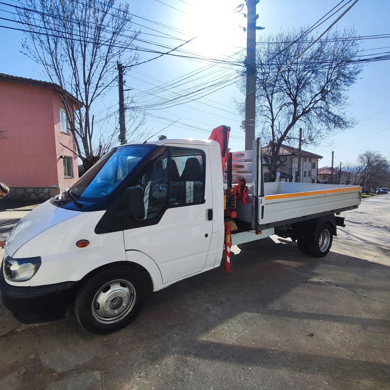 Ford Transit  Кран 1т.КЛИМАТИК, снимка 4 - Бусове и автобуси - 53838044