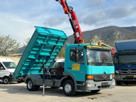 Mercedes-Benz Atego 923 ТРИСТРАНЕН САМОСВАЛ , КРАН 9 М , 6 ЦИЛИНДРОВ , снимка 2