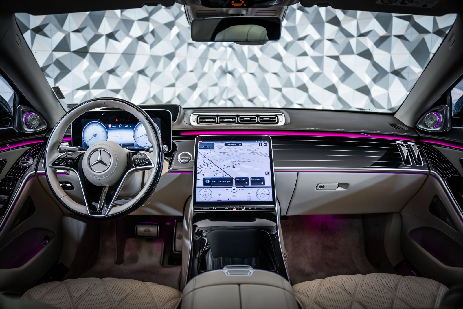 Mercedes-Benz S 680 Maybach 4М* FirstCl* TV* Маси* Burm4D* , снимка 11 - Автомобили и джипове - 55785190