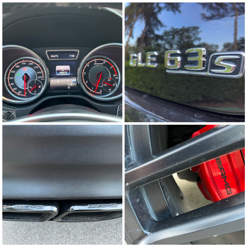 Mercedes-Benz GLE 63 S AMG 100000км,карбон,панорама,585к.с, снимка 14 - Автомобили и джипове - 41137720