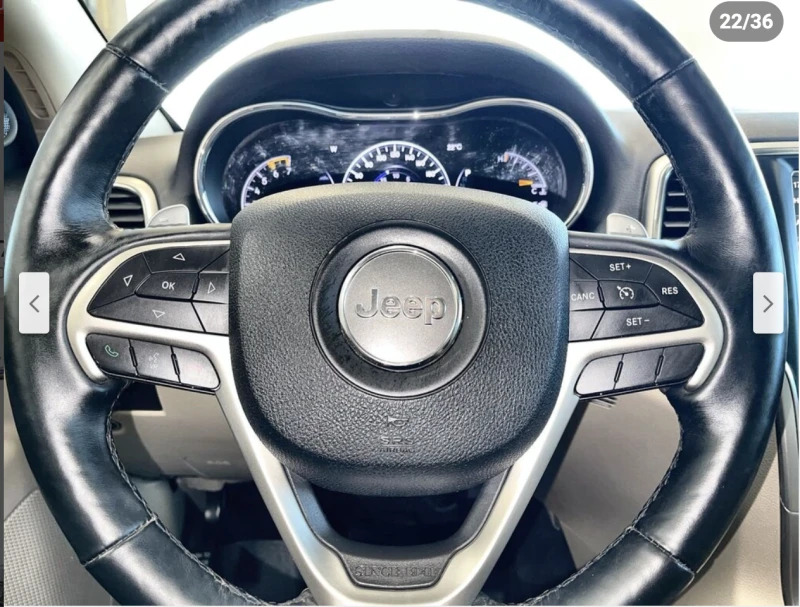 Jeep Grand cherokee LIMITED* 5.7* V8* 8ZF* ПОДГРЕВ* КАМЕРА* КЕЙЛЕС* LA, снимка 11 - Автомобили и джипове - 53261033