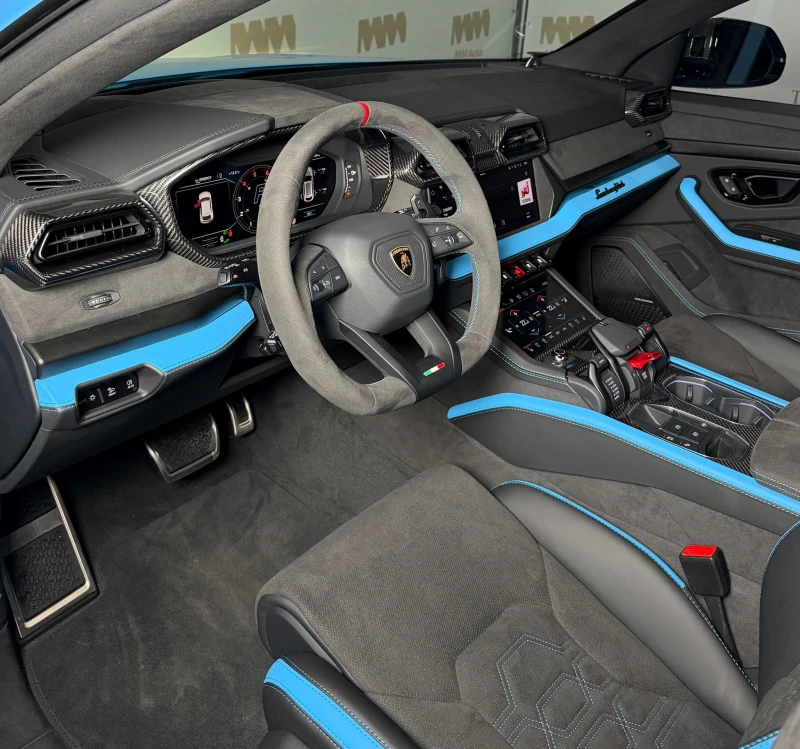 Lamborghini Urus SE* Full Carbon In&Out* Pano* Blu Cepheus, снимка 7 - Автомобили и джипове - 53442131
